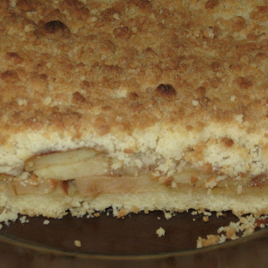 Рецепт Рассыпчатый яблочный пирог с корицей