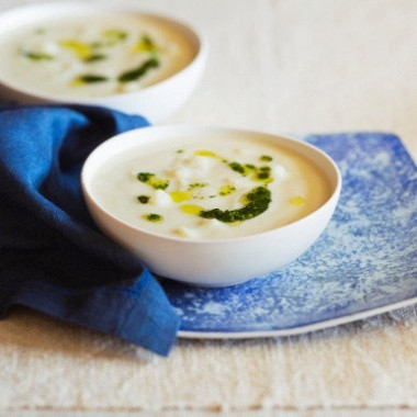 Рецепт Молочный суп с клецками и цветной капустой