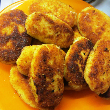 Рецепт Обжаренные картофельные палочки с сыром