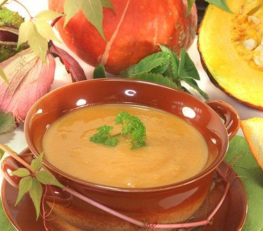 Рецепт Тыквенный суп-пюре с яблоками