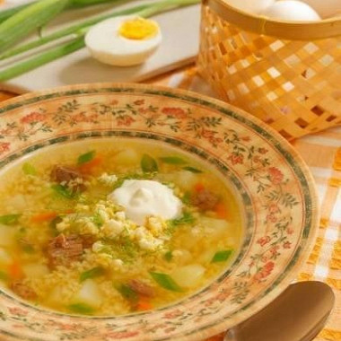 Рецепт Суп с пшеном по‑деревенски