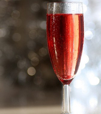 Рецепт Новогодний гранатовый коктейль с шампанским