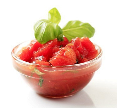 Рецепт Легкий томатный салат с базиликом