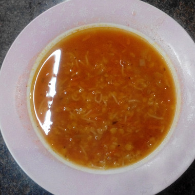 Рецепт Суп из чечевицы с вермишелью