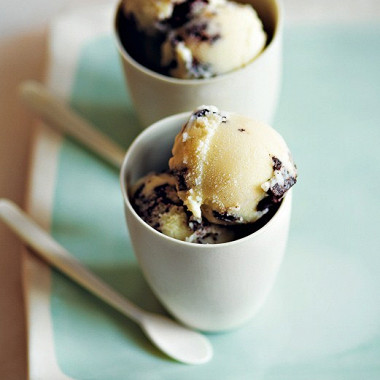 Рецепт Мятное мороженое с кусочками шоколада