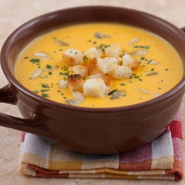 Рецепт Крем-суп из тыквы с имбирем