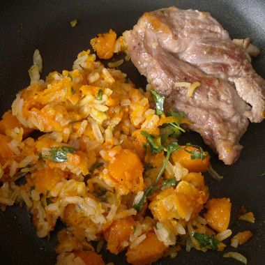 Рецепт Тыквенный чатни с рисом и бараниной