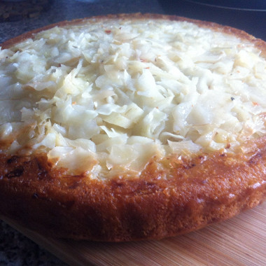 Рецепт Быстрый капустный пирог со сливочным маслом
