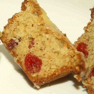 Рецепт Кекс с сушеной вишней и ганашем из белого шоколада