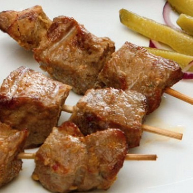 Рецепт Шашлык из свинины с кефиром и луком