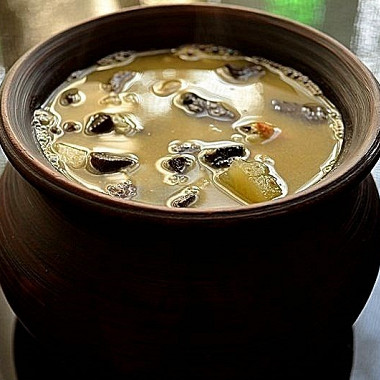 Рецепт Грибной суп с пшеном и яйцами «Маша»