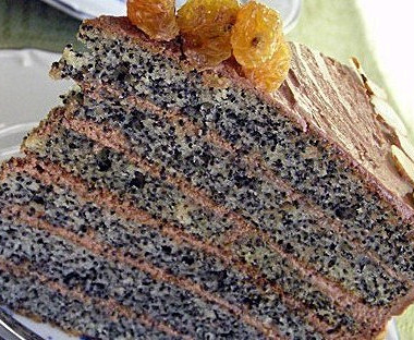 Рецепт Шоколадно-маковый торт