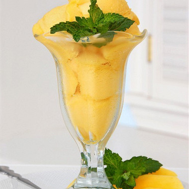 Рецепт Быстрое мороженое из манго