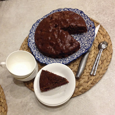 Рецепт Шоколадный кекс с вишней