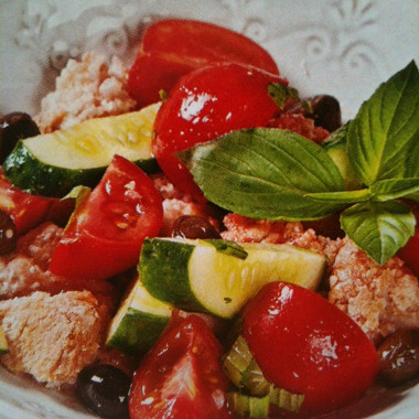 Рецепт Панцанелла с маслинами