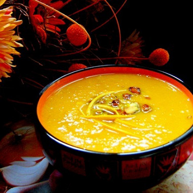 Рецепт Тыквенный крем-суп с карамелизированными фисташками