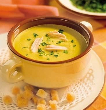Рецепт Овощной суп-пюре на курином бульоне