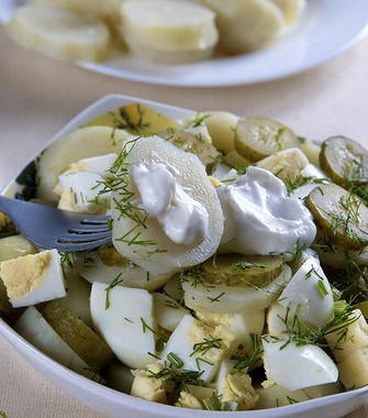 Рецепт Картофельный салат с яйцом