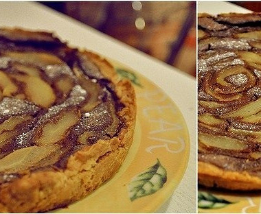 Рецепт Шоколадно-грушевый торт на творожном тесте