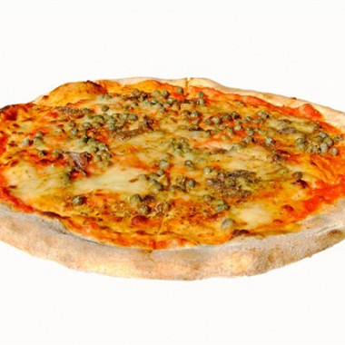 Рецепт Пицца с анчоусами, омарами и зеленым горошком