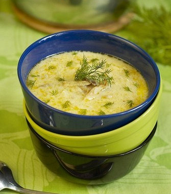 Рецепт Рыбный суп по‑кубински с картофелем и зеленым горошком