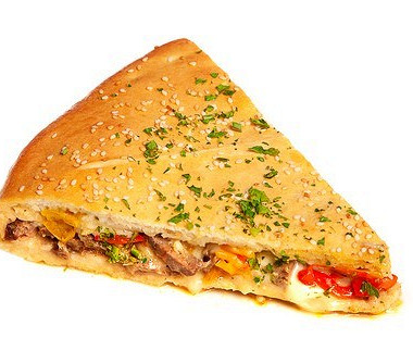 Рецепт Закрытая пицца с сельдью, томатами и базиликом