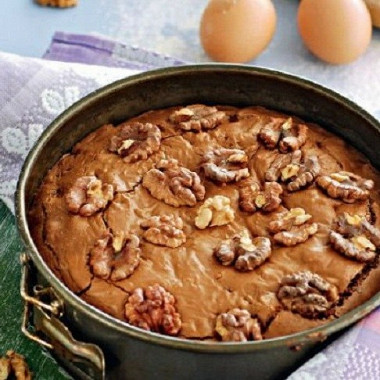 Рецепт Шоколадный пирог с грецкими орехами