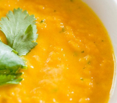 Рецепт Быстрый морковный суп-пюре с кориандром