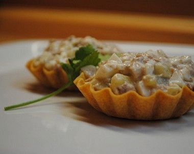 Рецепт Тарталетки с мясом криля