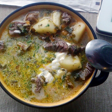 Рецепт Щавелевый суп с говядиной