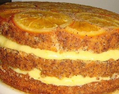 Рецепт Апельсиновый торт с маком