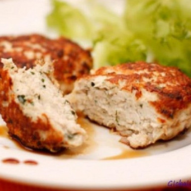 Фото рецепт Котлеты куриные с чесноком
