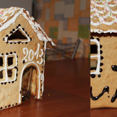 Рецепт Пряничный дом с шоколадной глазурью