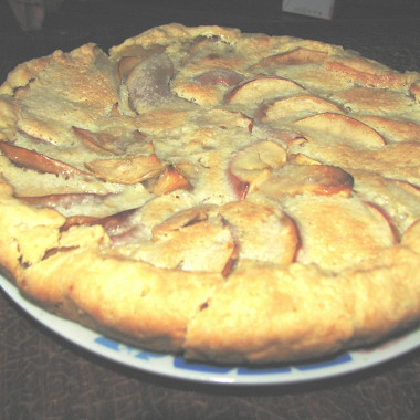 Рецепт Яблочный пирог со сметанным кремом