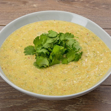 Рецепт Суп с миндалем и стручковой фасолью