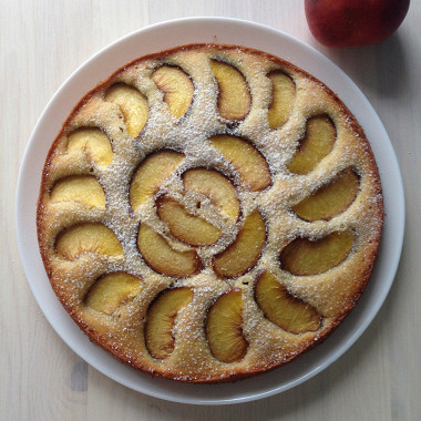 Рецепт Пирог с персиками