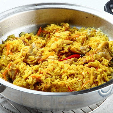 Рецепт Курица карри с рисом и овощами