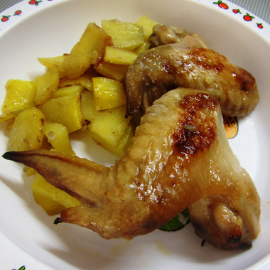 Рецепт Куриные крылышки в медово-горчичном соусе, запеченные в духовке