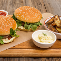 Фотография рецепта Бургер «Три сыра» автор ШЕФМАРКЕТ