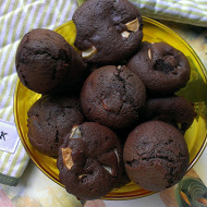 Яблочные кексы с льняной мукой