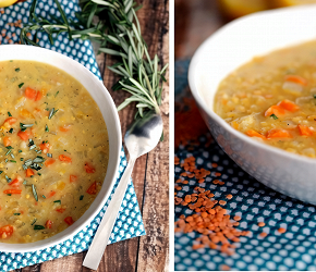 Фотография рецепта Чечевичный суп с курицей