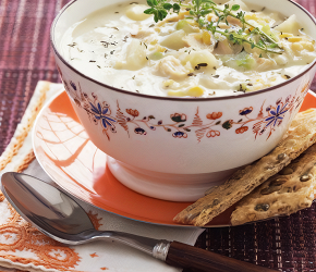 Фотография рецепта Кукурузно-картофельный чаудер с сыром