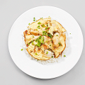 Фотография рецепта Оякодон (японский омлет с рисом и курицей) автор Андрей Терехин