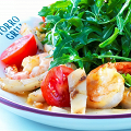 Фотография рецепта Салат с морепродуктами гриль и рукколой автор Ресторан «Torro Grill»