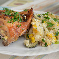 Фотография рецепта Курица с рисом и овощами автор Любовь Иванова