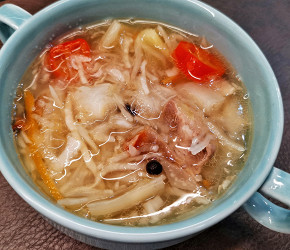 Фотография рецепта Мясной суп с квашеной капустой