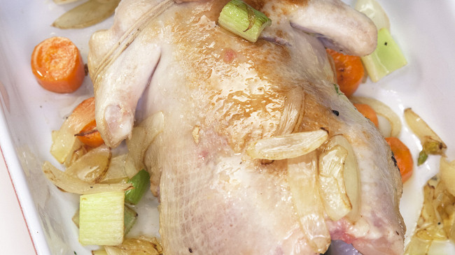 Фото шага рецепта Запеченная курица с овощами 17672 шаг 5