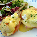 Фотография рецепта Бенедиктинские яйца (Eggs Benedict) автор Мария Гермашева