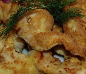 Фотография рецепта Куриные отбивные в кляре из миндальной муки