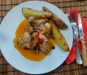 Фотография рецепта Чахохбили из курицы с болгарским перцем